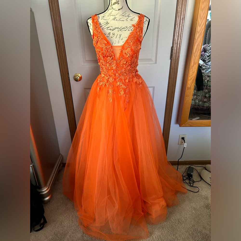 Orange Prom Dress NEW
